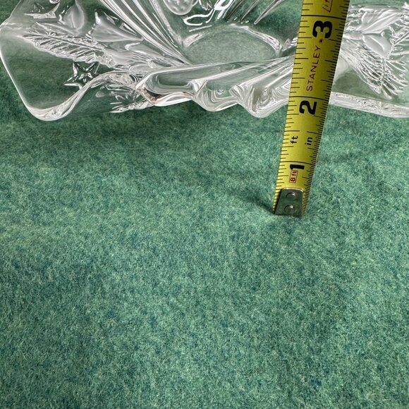 Vintage Mikasa Etched Glass Christmas Medley Bowl Candy Dish With Holiday Design - Picture 9 of 14